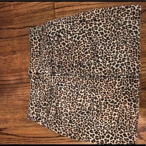 BDG cheetah denim skirt